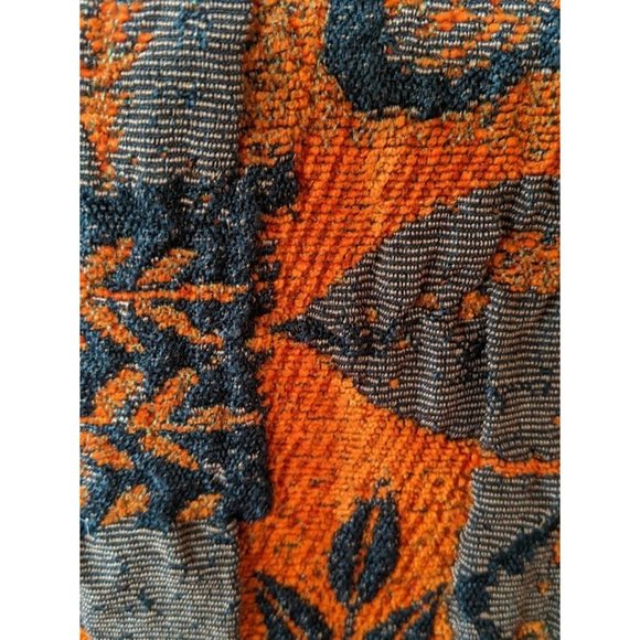 Womens Vintage CMC Tapestry 3 Button Blazer Size Large Fall Autumn Leaf Jacquard - Picture 8 of 11